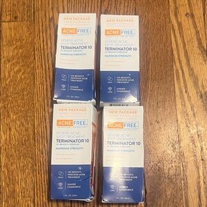 4 Severe Acne Spot Treatment Terminator 10 - White and Blue